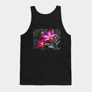 Pink Kalachuchi Flowers Tank Top